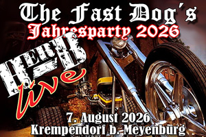 HERB spielt auch 2026 wieder live auf der Biker-Party bei den Fast Dogs