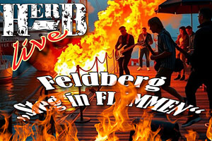 Live-Rock Band HERB aus MV bei Steg in Flammen Feldberg